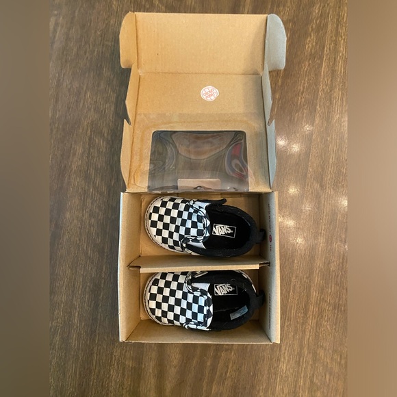 Vans - Infant Crib Shoe - Checker Slip On - Size 3 - Picture 3 of 6